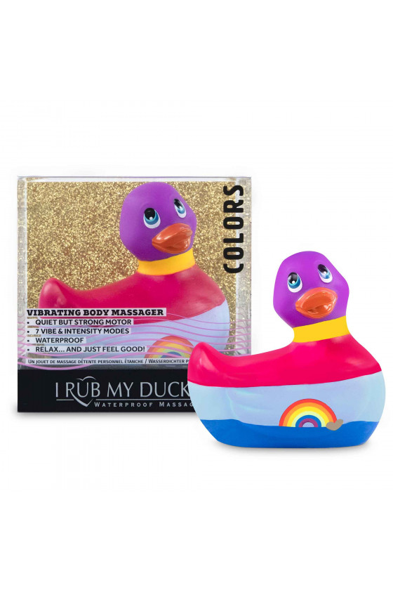 Masażer kaczuszka z tęczą I Rub My Duckie 2.0 Big Teaze Toys