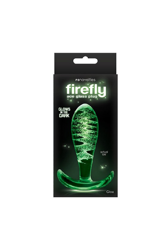 Szklany korek analny Ns Novelties Firefly Glass Ace Plug