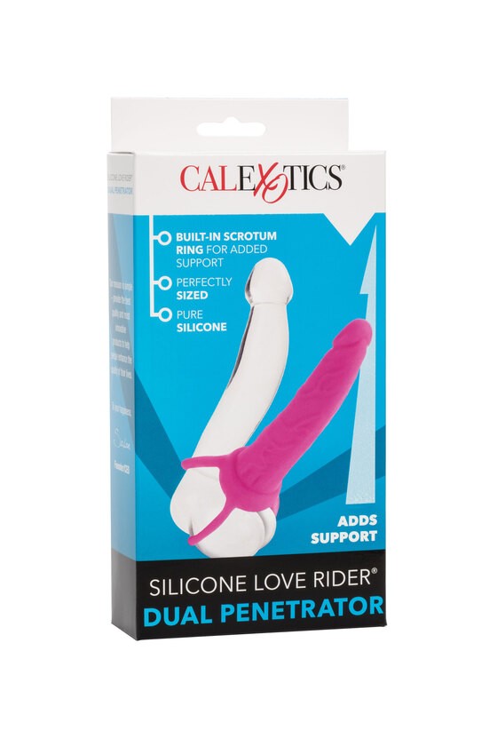 Dildo do podwójnej penetracji Calexotics Silicone Love Rider