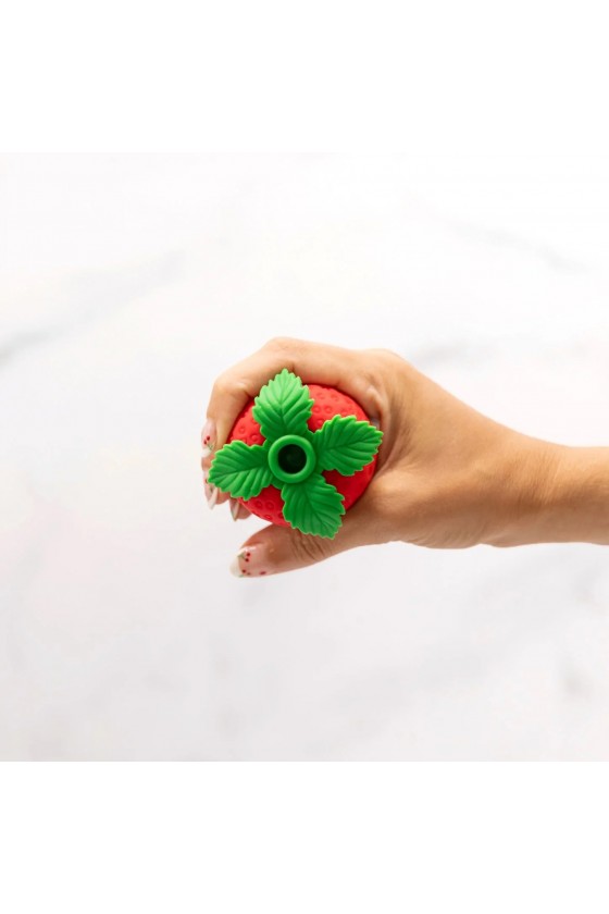 Masażer ssąco-wibrujący Emojibator Strawberry