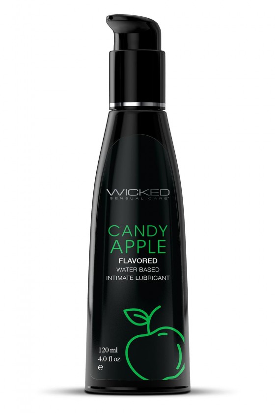 Lubrykant Kandyzowane Jabłko Wicked® Aqua Candy Apple 60 ml i 120 ml