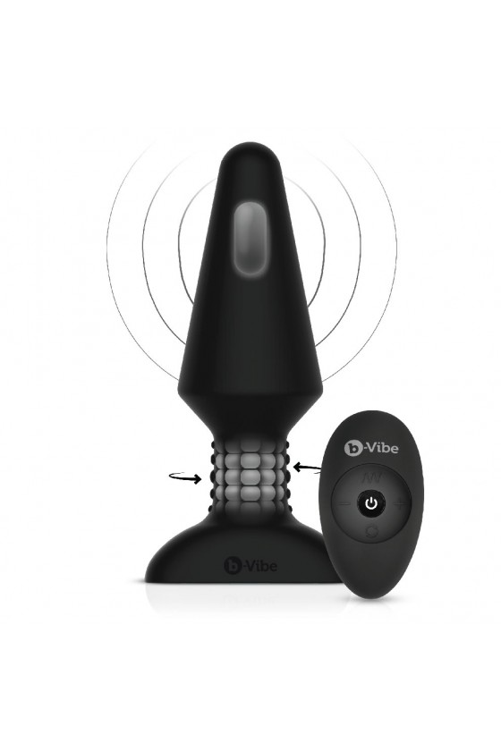 Korek analny wibrująco-rotujący b-Vibe Rimming Plug XL