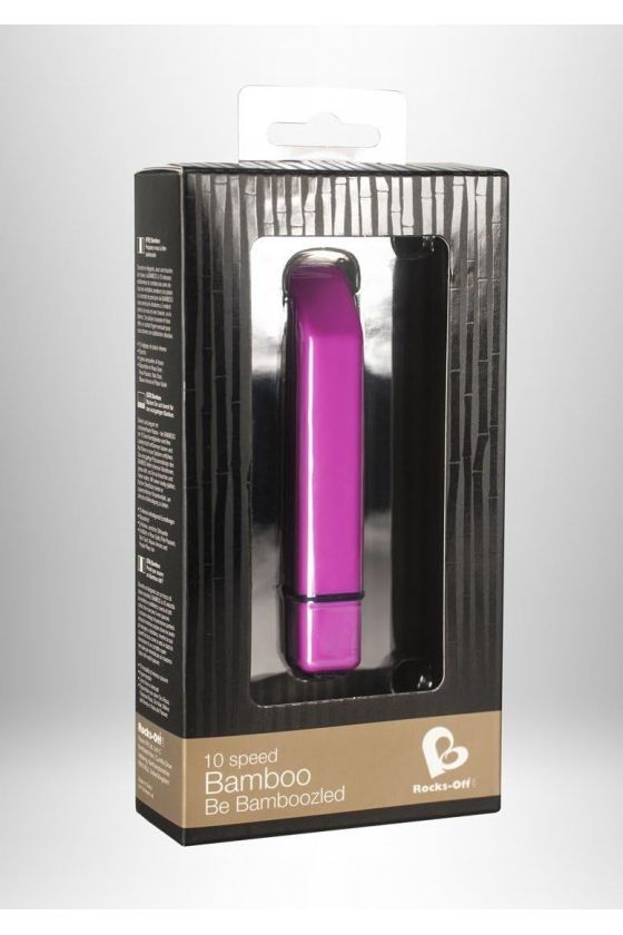 Rock-Off Bamboo 10 | Wibrator o designerskim kształcie | Lula Pink